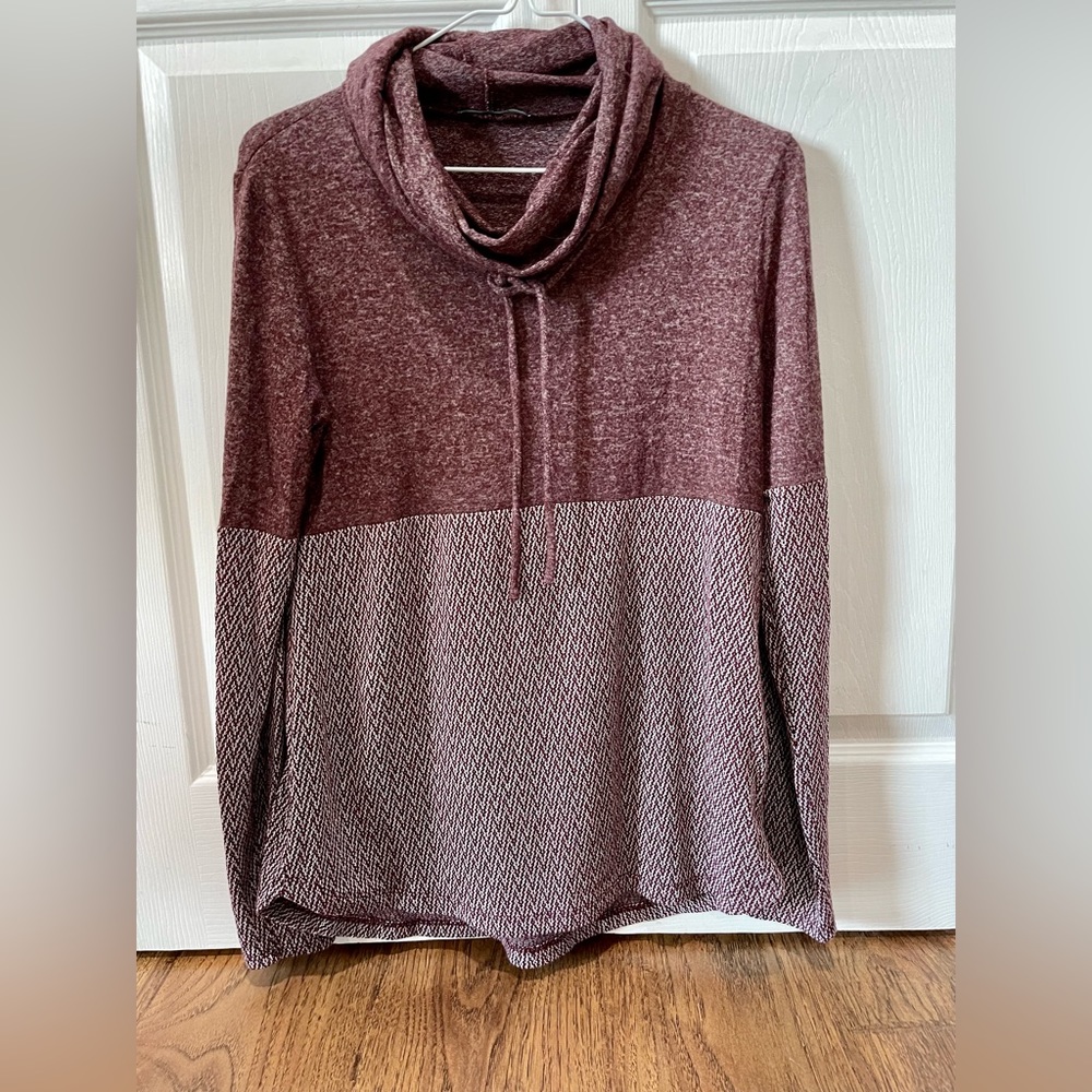 Pink Clover Mock Neck Knit Top
